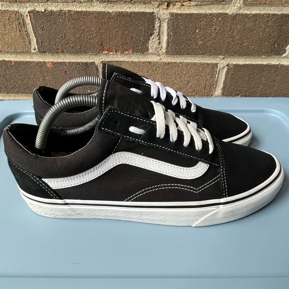 Vans Off The Wall Black And White Suede Sneakers